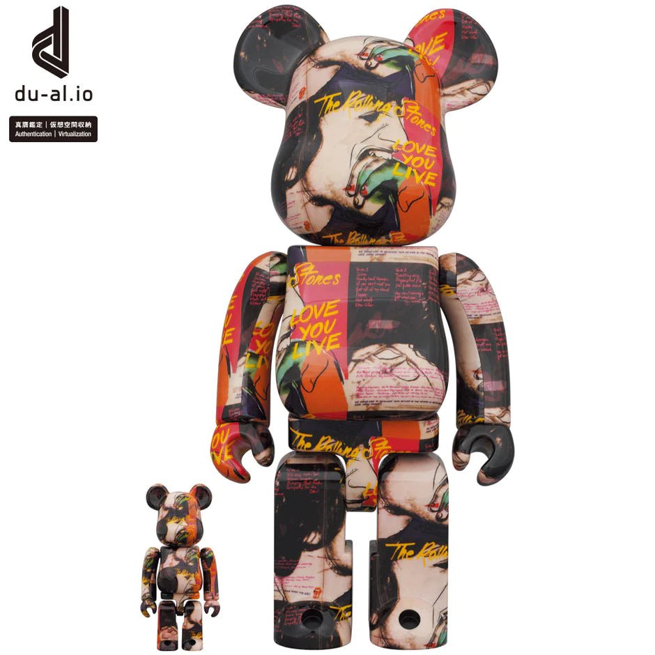 Andy Warhol × The Rolling Stones “Love You Live” 100％ & 400％ / 1000% Be@rBrick - CRA5Y SHOP