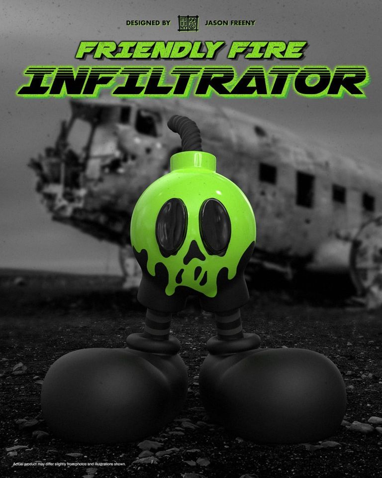 Polystone Designer Art Toy Powered by Forreal Friendly Fire Infiltrator by Jason Freeny (Limited Edition) [OT0071] - CRA5Y SHOP
