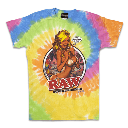 “RAW GIRL” Tie-dye T-shirt - CRA5Y SHOP
